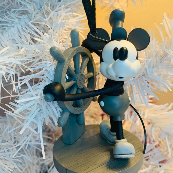 Disney Store Sketchbook Steamboat Willie Ornament Figurine - Rare - Picture 1 of 8